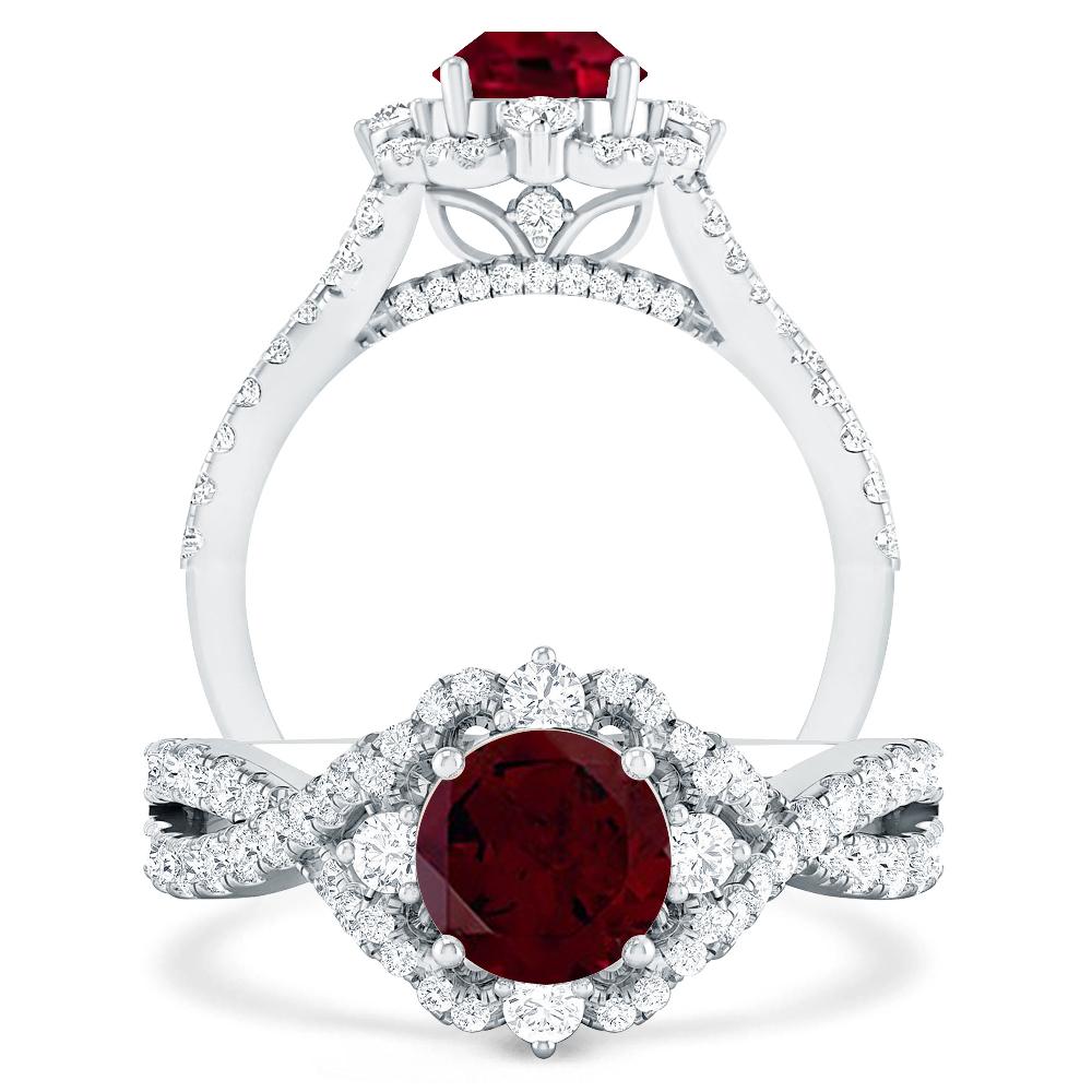 White Gold - Garnet