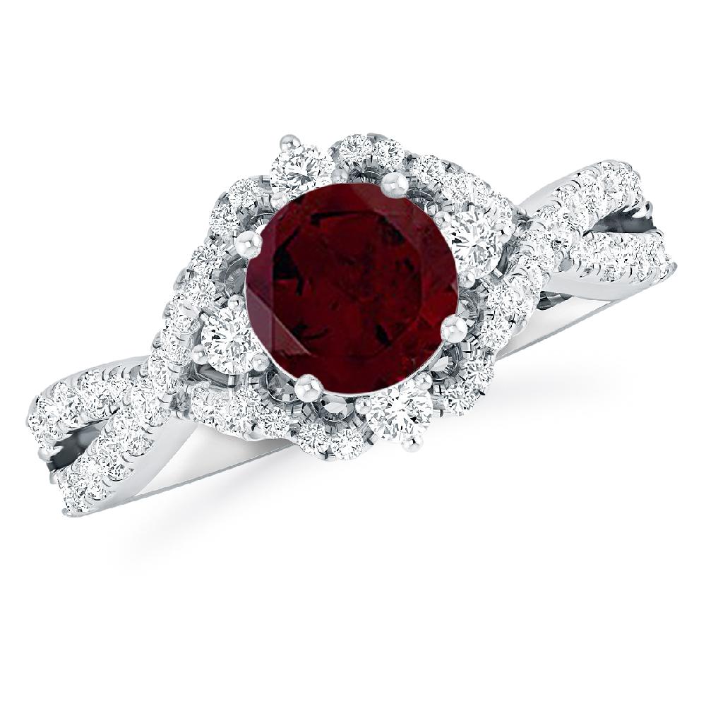 White Gold - Garnet