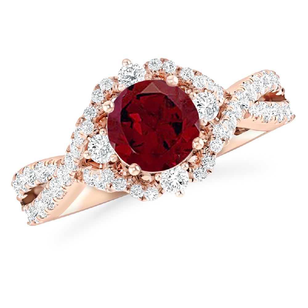 Rose Gold - Garnet