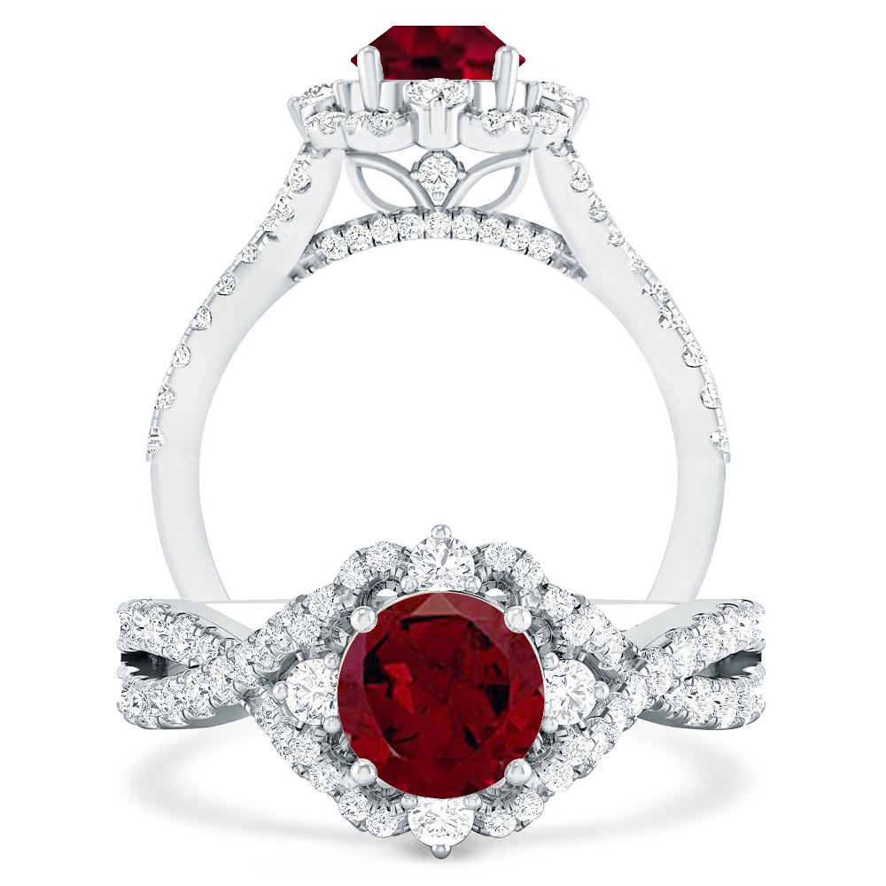 White Gold - Garnet