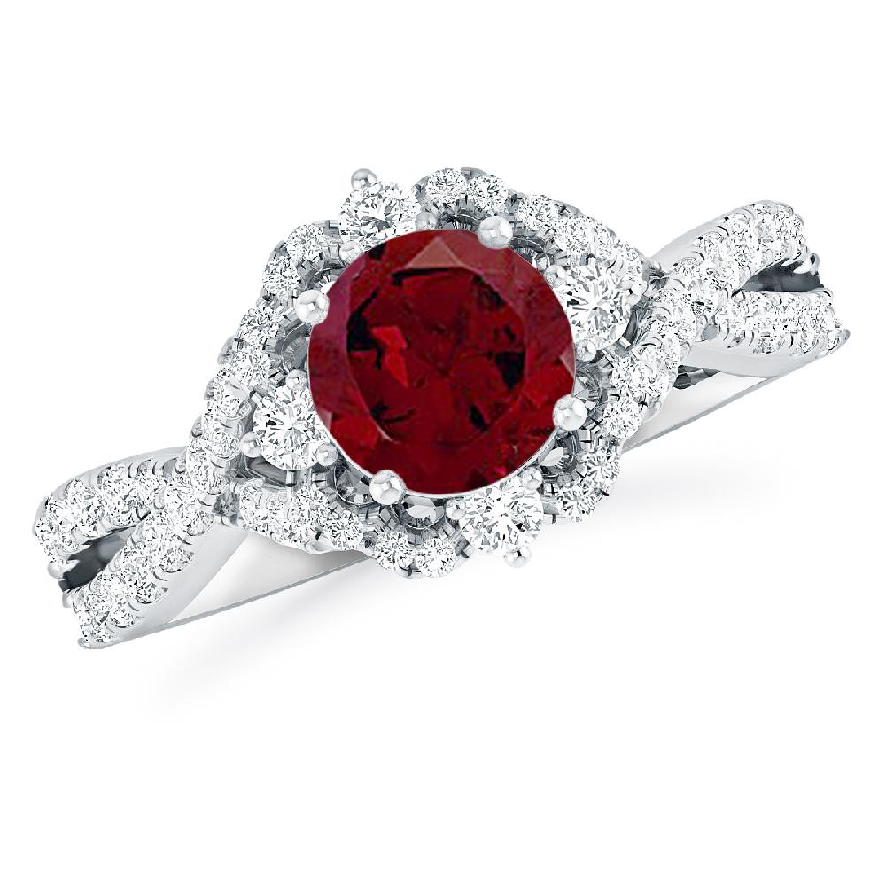 White Gold - Garnet