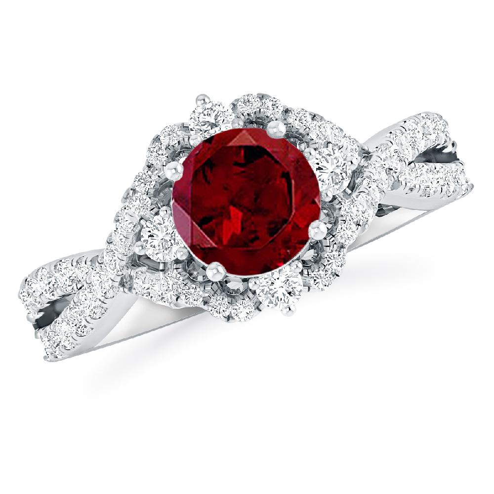 White Gold - Garnet