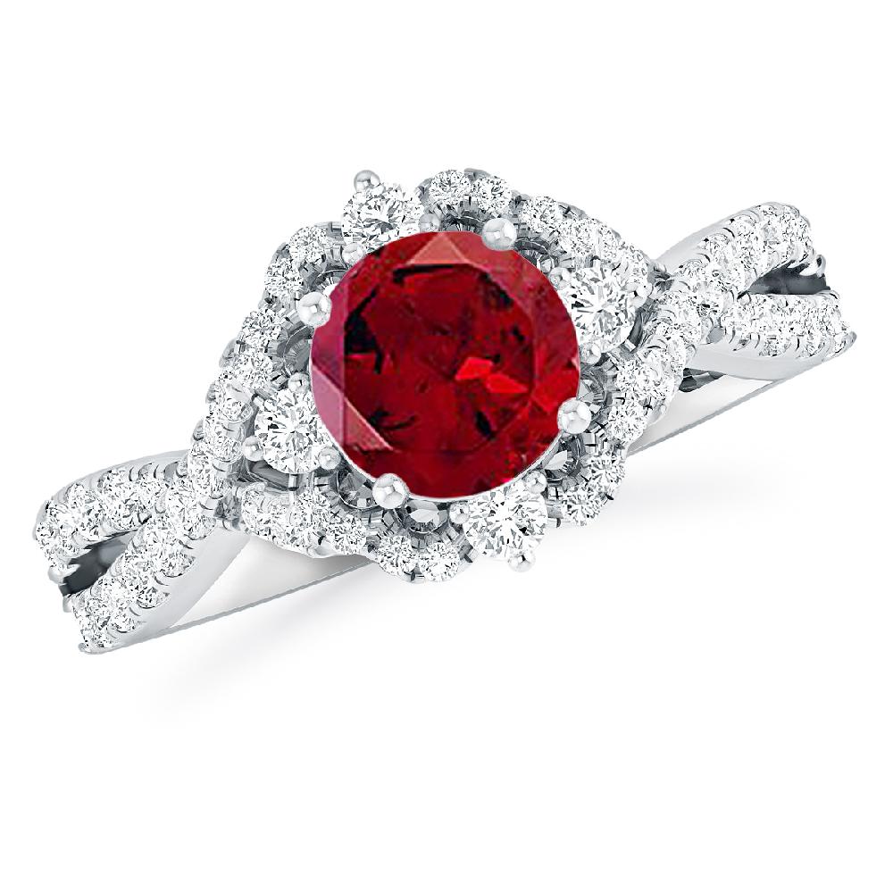 White Gold - Garnet