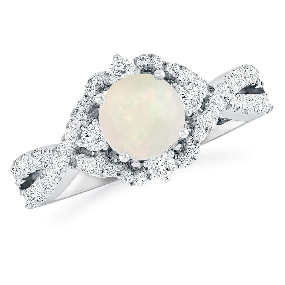 White Gold - Opal