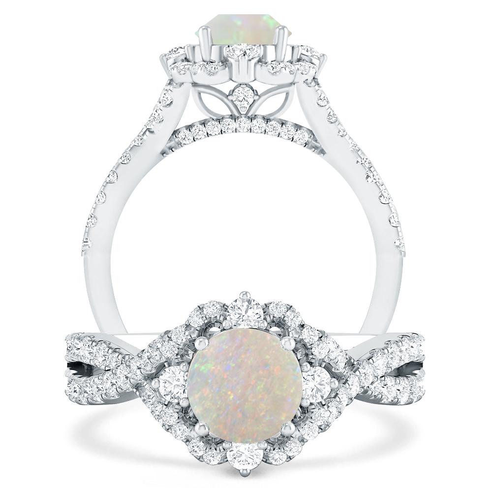 White Gold - Opal