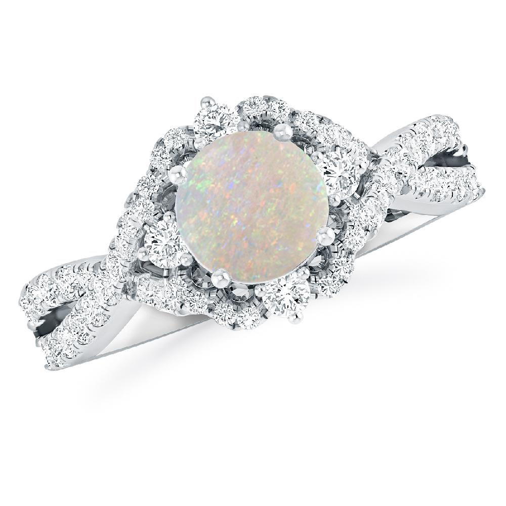 White Gold - Opal