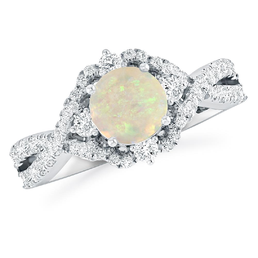 White Gold - Opal