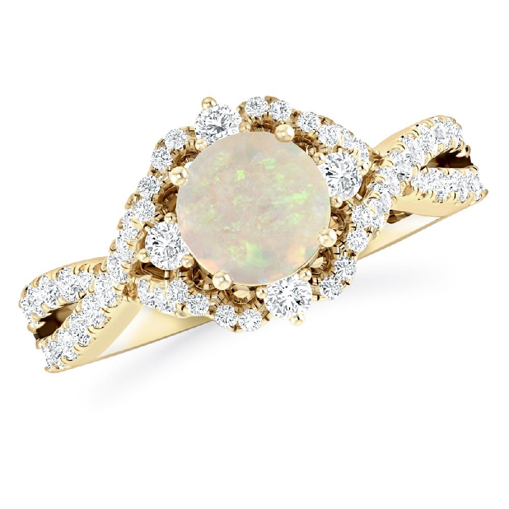 Yellow Gold - Opal