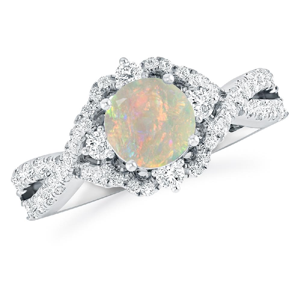 White Gold - Opal