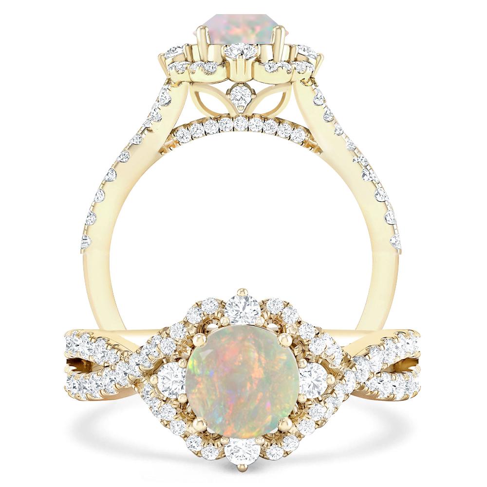 Yellow Gold - Opal