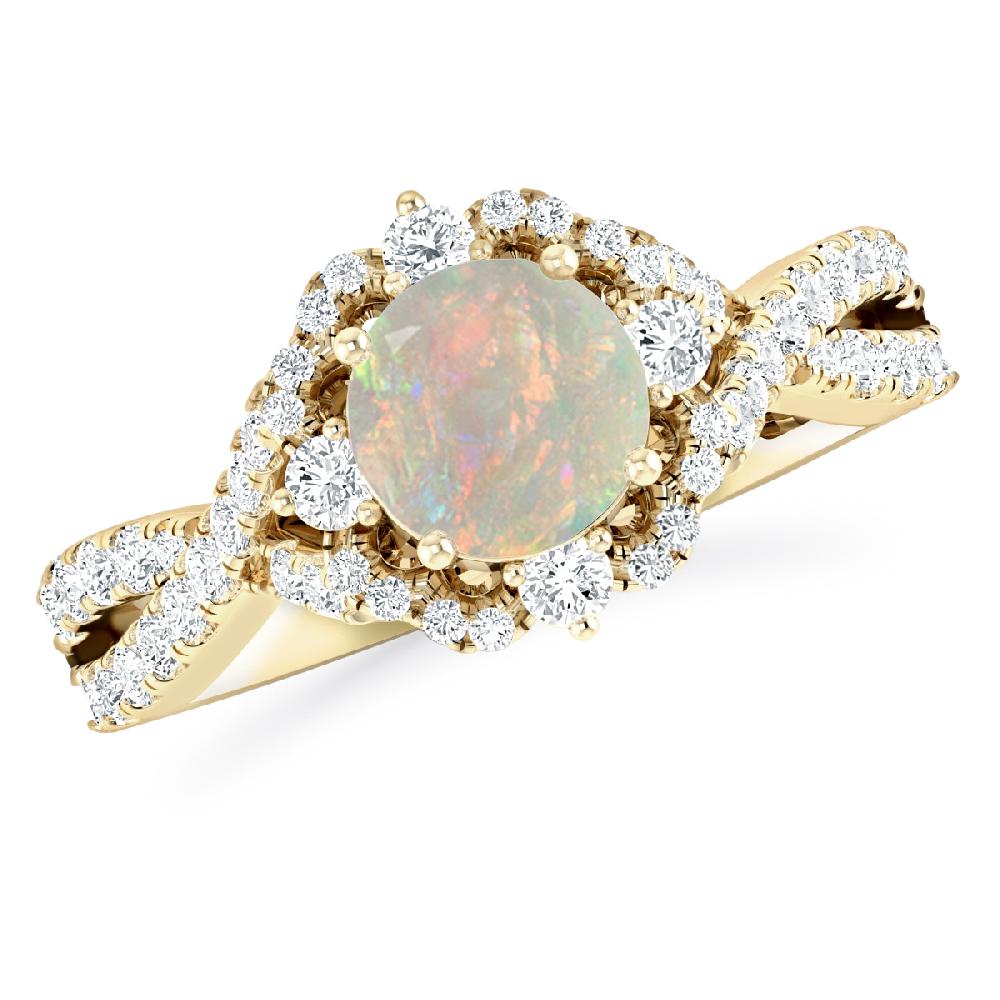 Yellow Gold - Opal