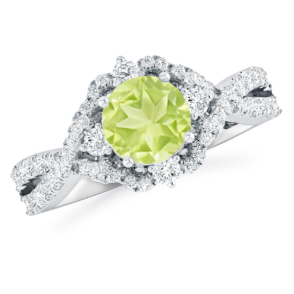 White Gold - Peridot