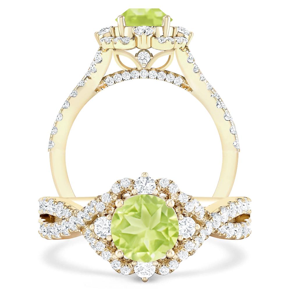 Yellow Gold - Peridot