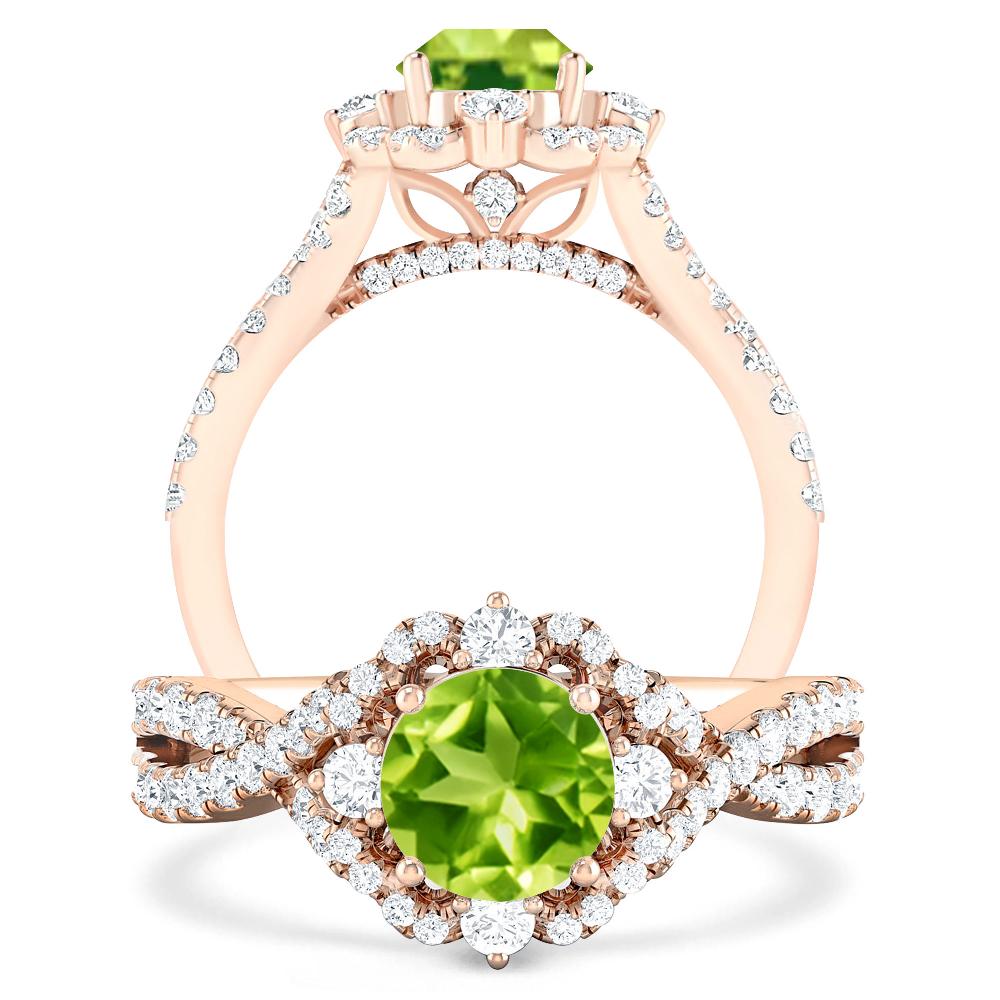 Rose Gold - Peridot