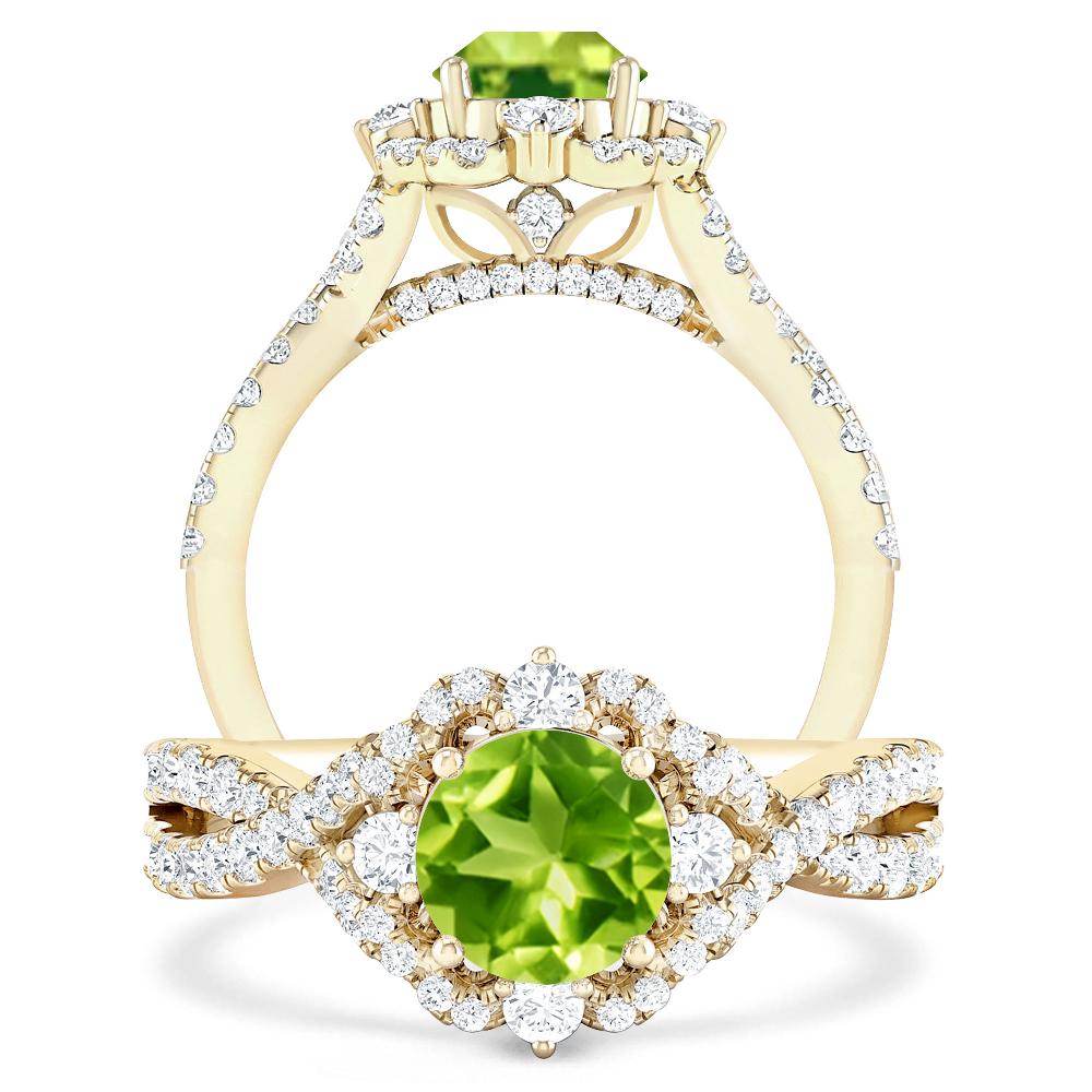 Yellow Gold - Peridot