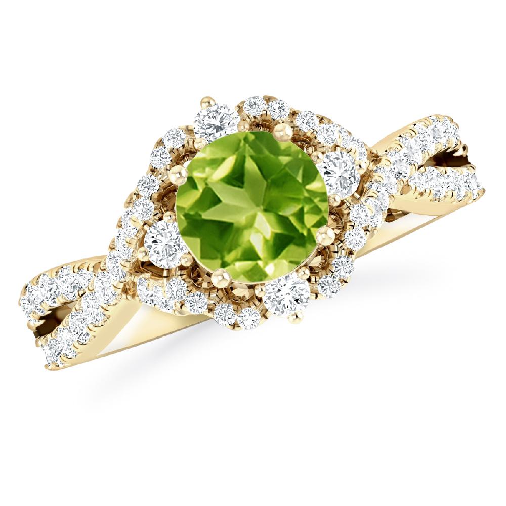 Yellow Gold - Peridot