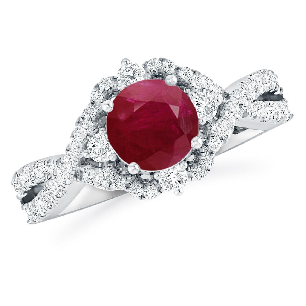 White Gold - Ruby