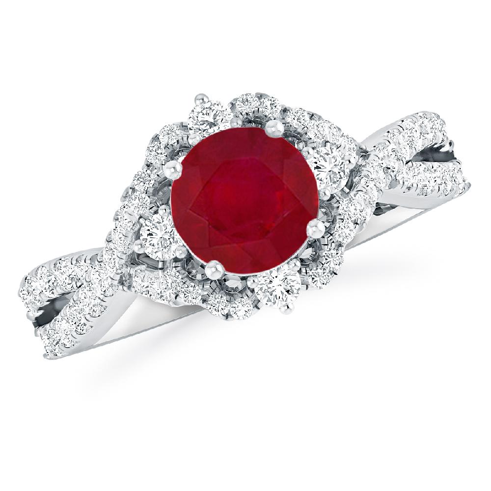 White Gold - Ruby