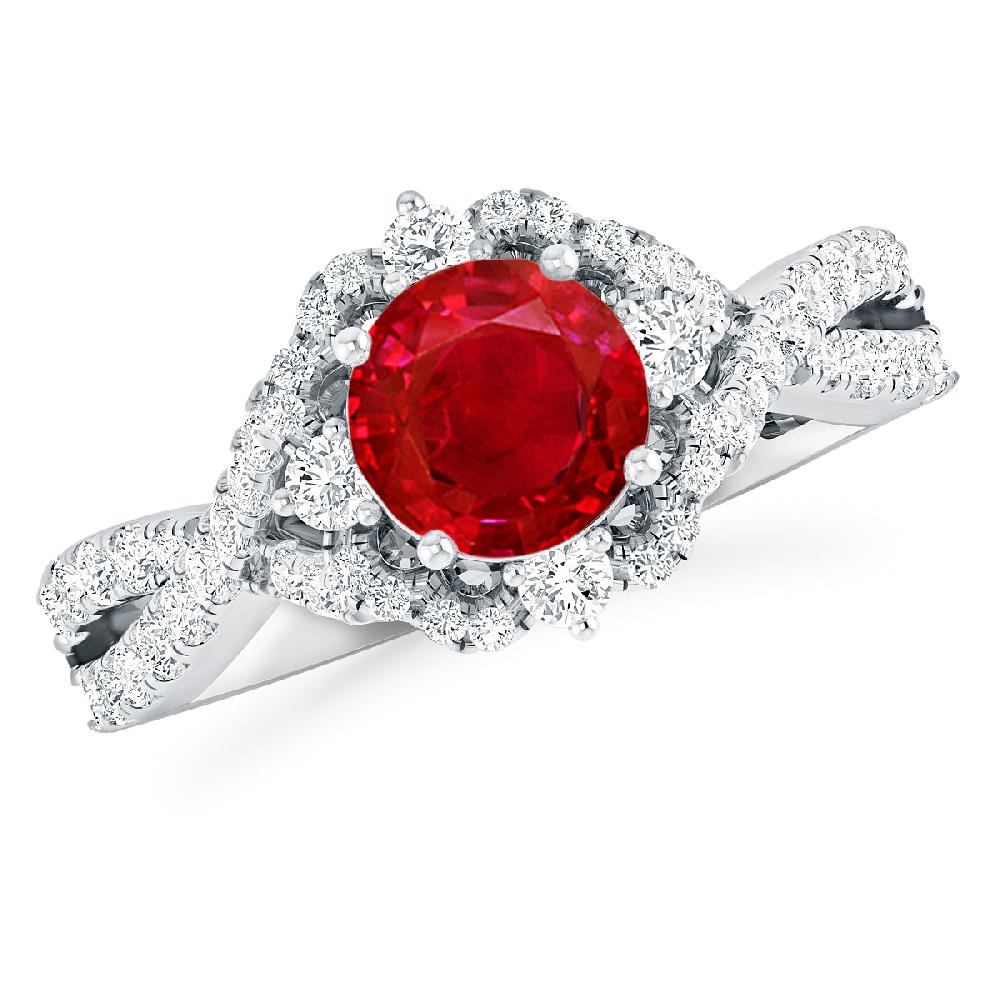 White Gold - Ruby