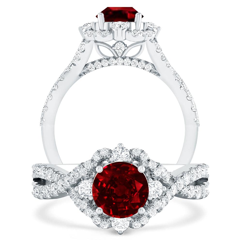 White Gold - Ruby