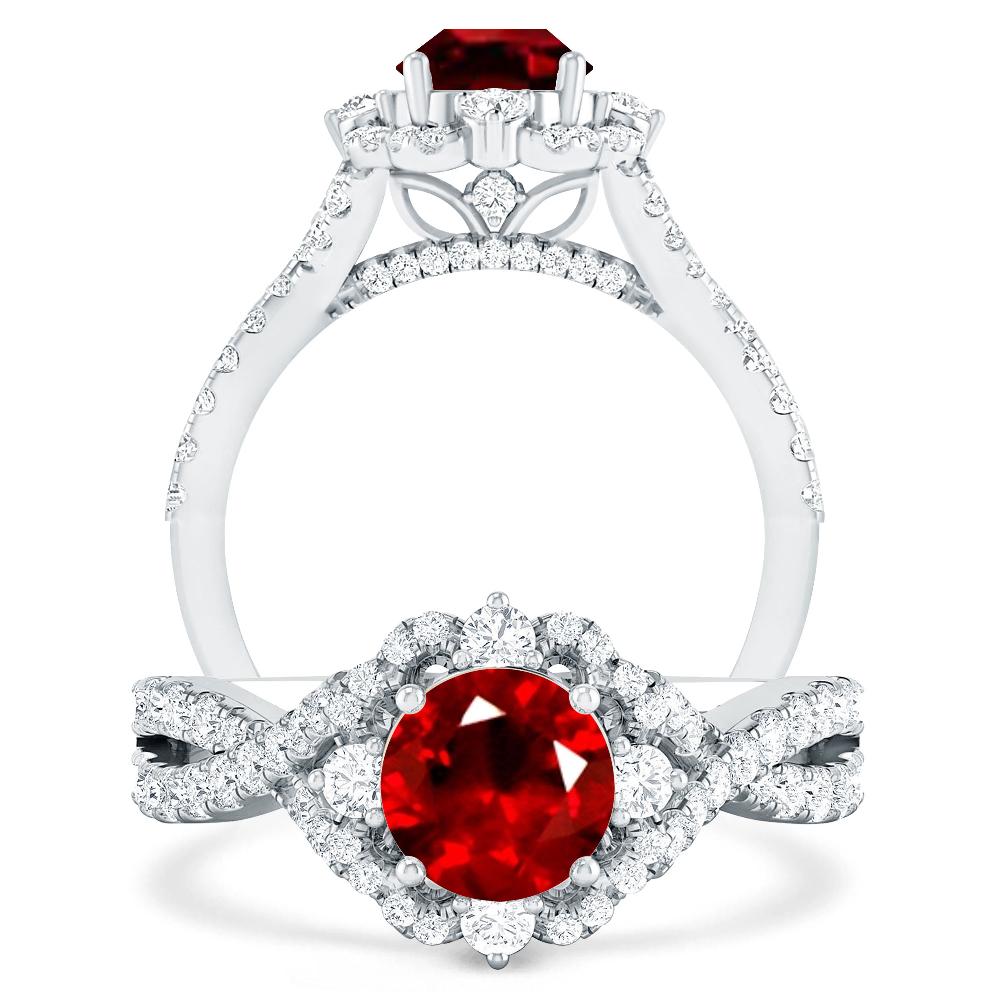 White Gold - Ruby