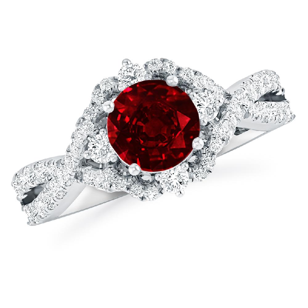 White Gold - Ruby