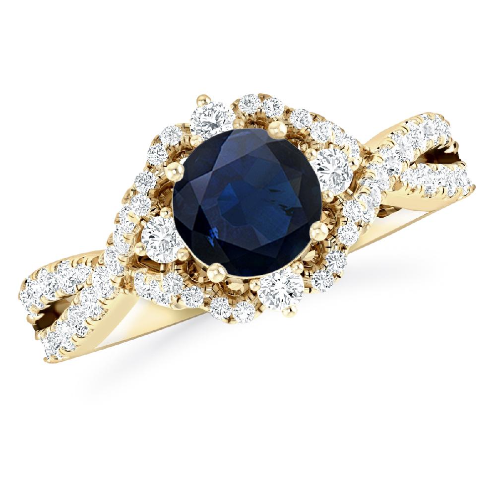 Yellow Gold - Sapphire