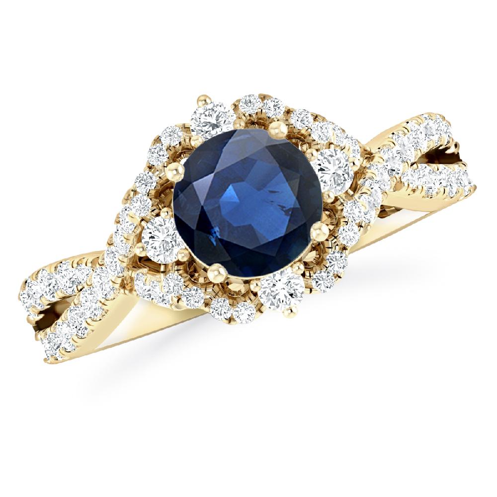 Yellow Gold - Sapphire