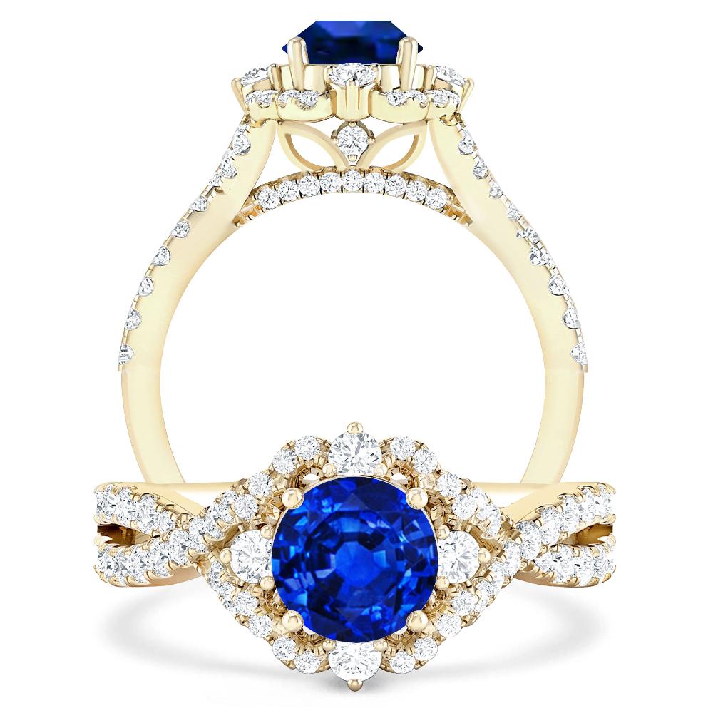 Yellow Gold - Sapphire