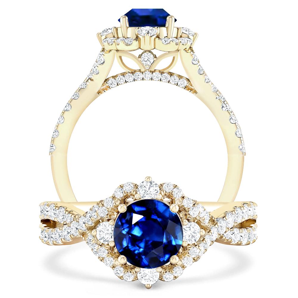 Yellow Gold - Sapphire