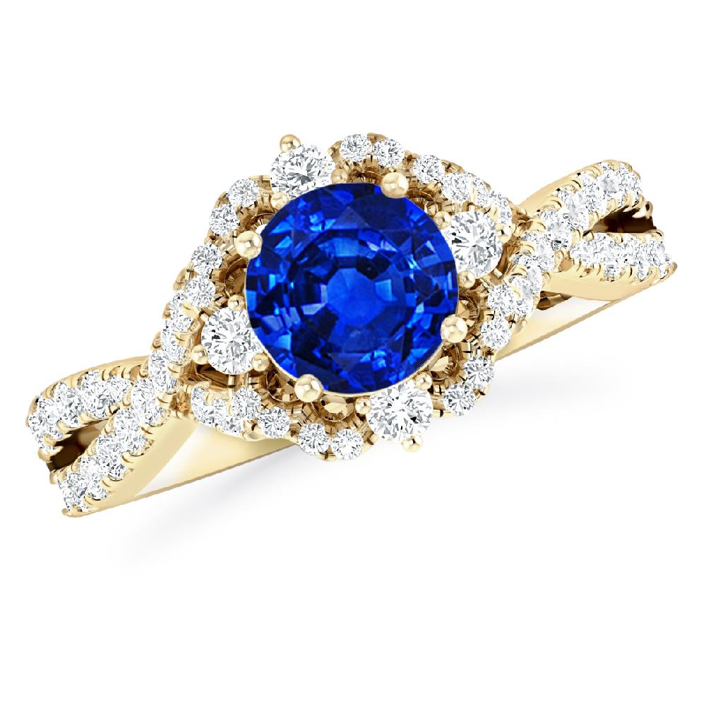 Yellow Gold - Sapphire