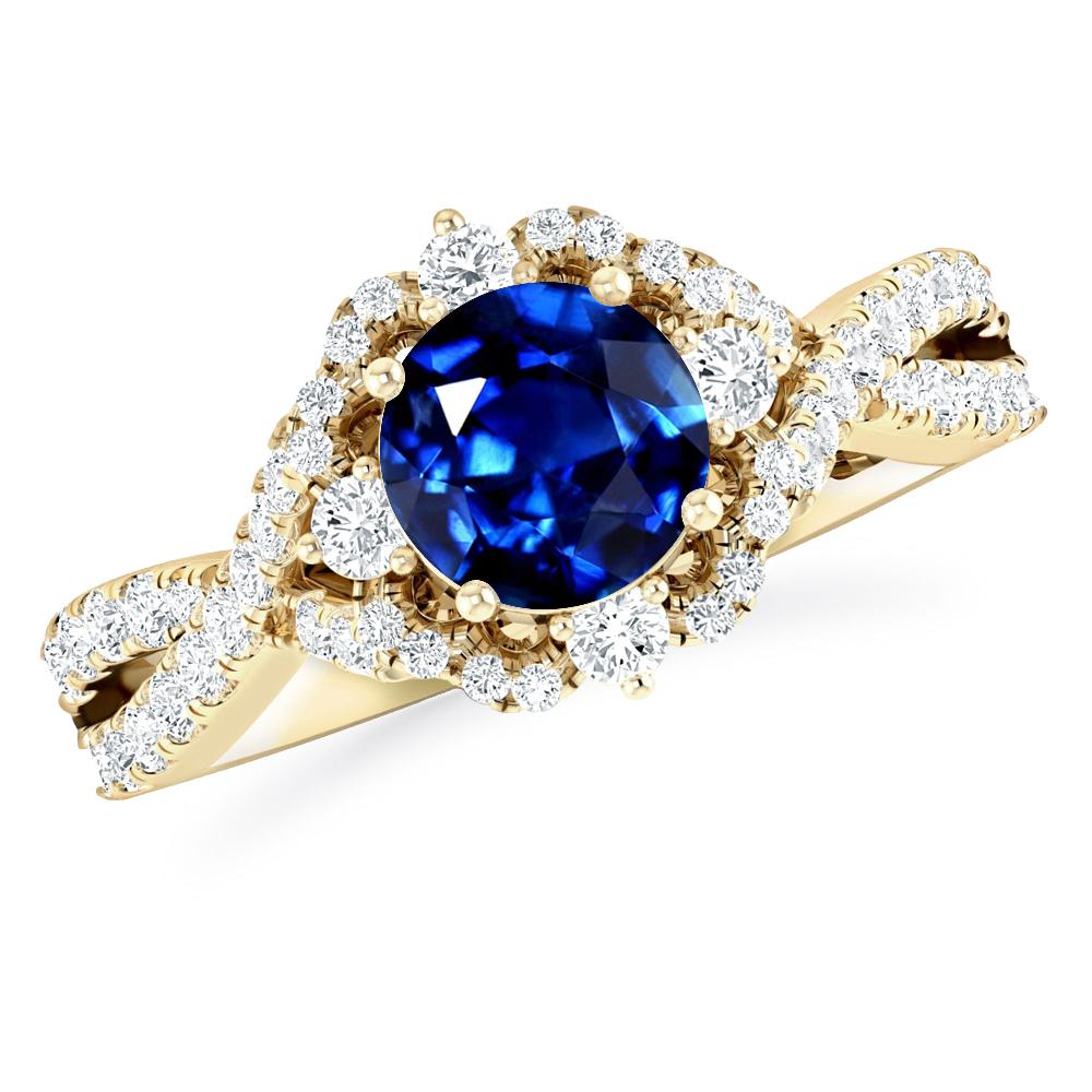 Yellow Gold - Sapphire