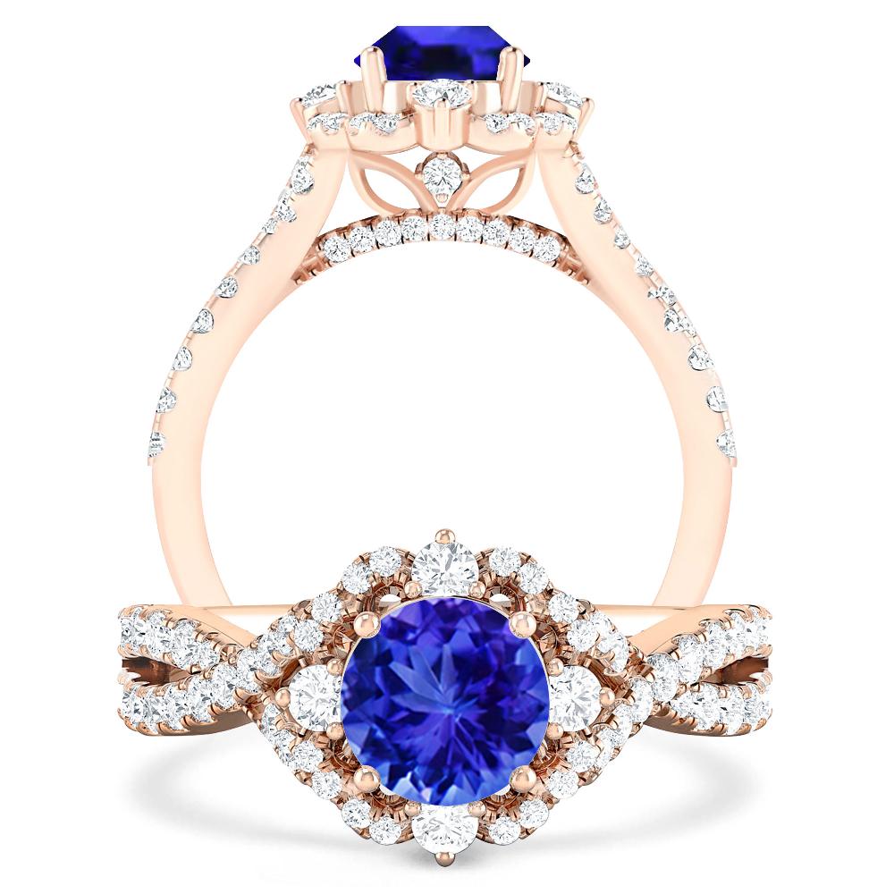 Rose Gold - Tanzanite