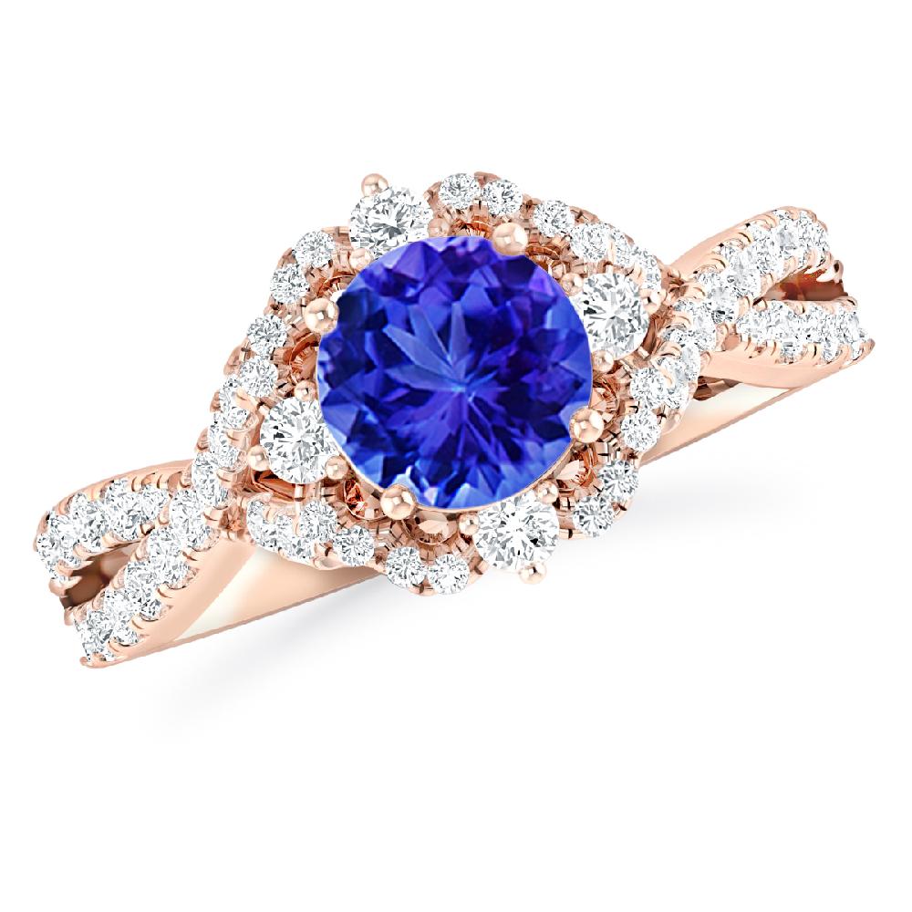 Rose Gold - Tanzanite