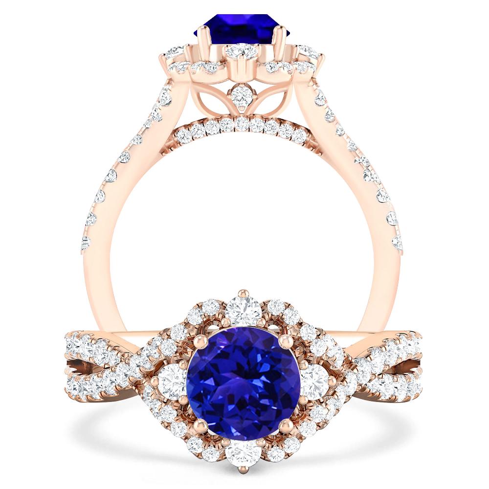 Rose Gold - Tanzanite