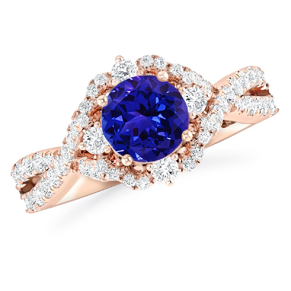 Rose Gold - Tanzanite