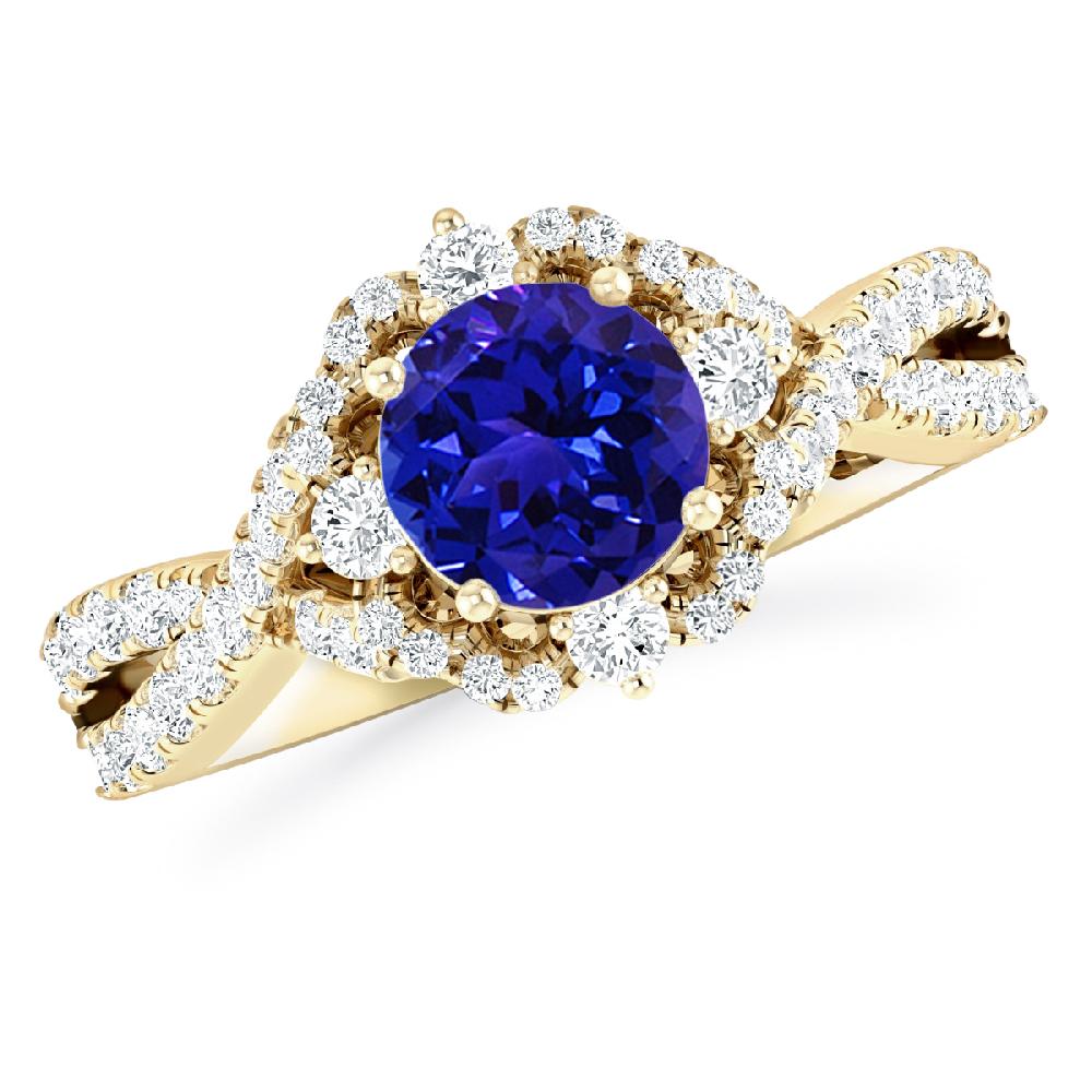 Yellow Gold - Tanzanite