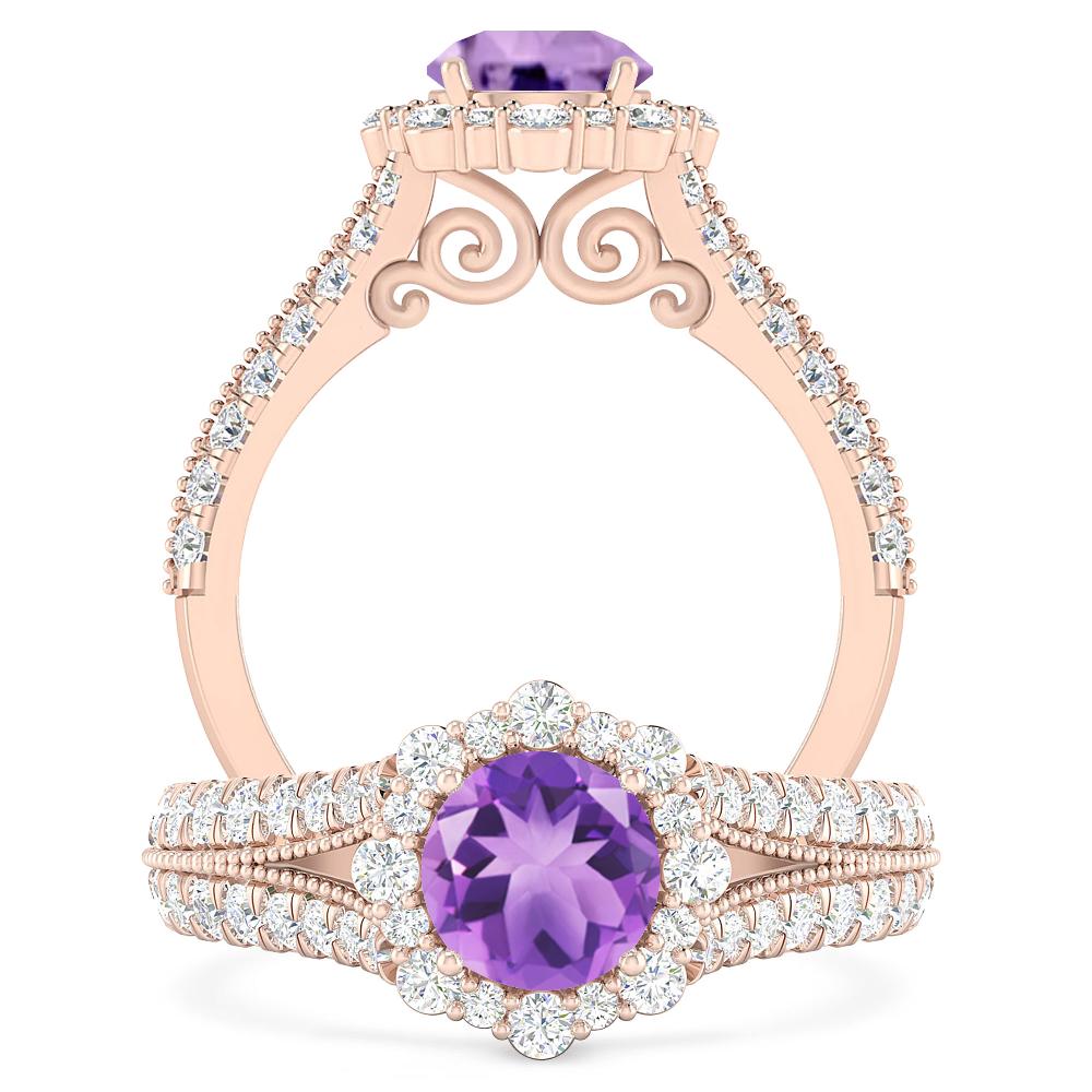 Rose Gold - Amethyst