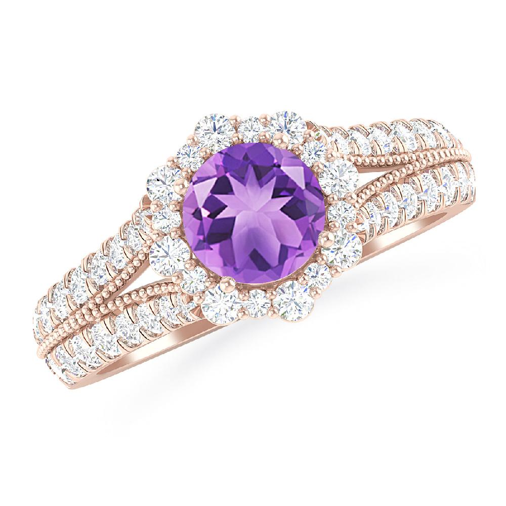 Rose Gold - Amethyst