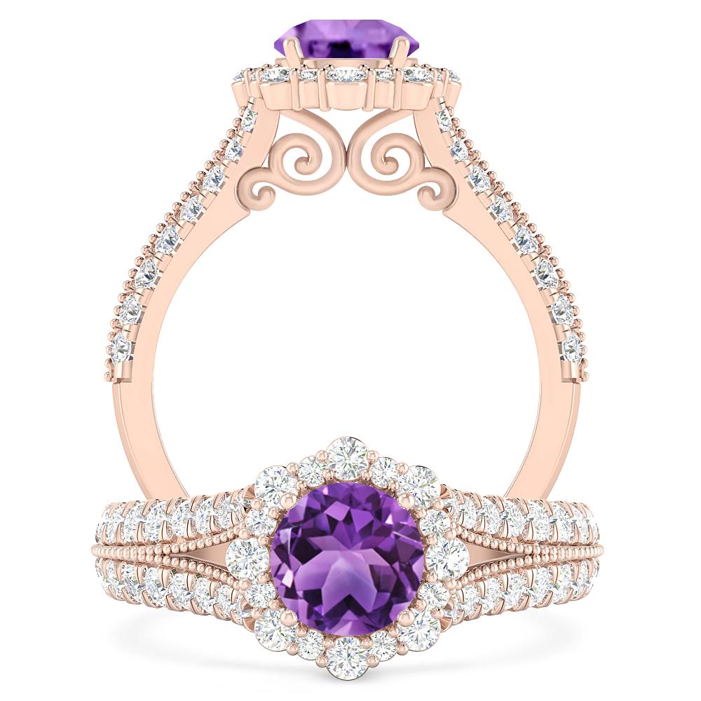 Rose Gold - Amethyst