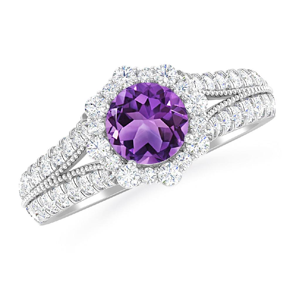 White Gold - Amethyst