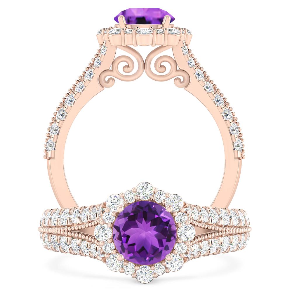 Rose Gold - Amethyst