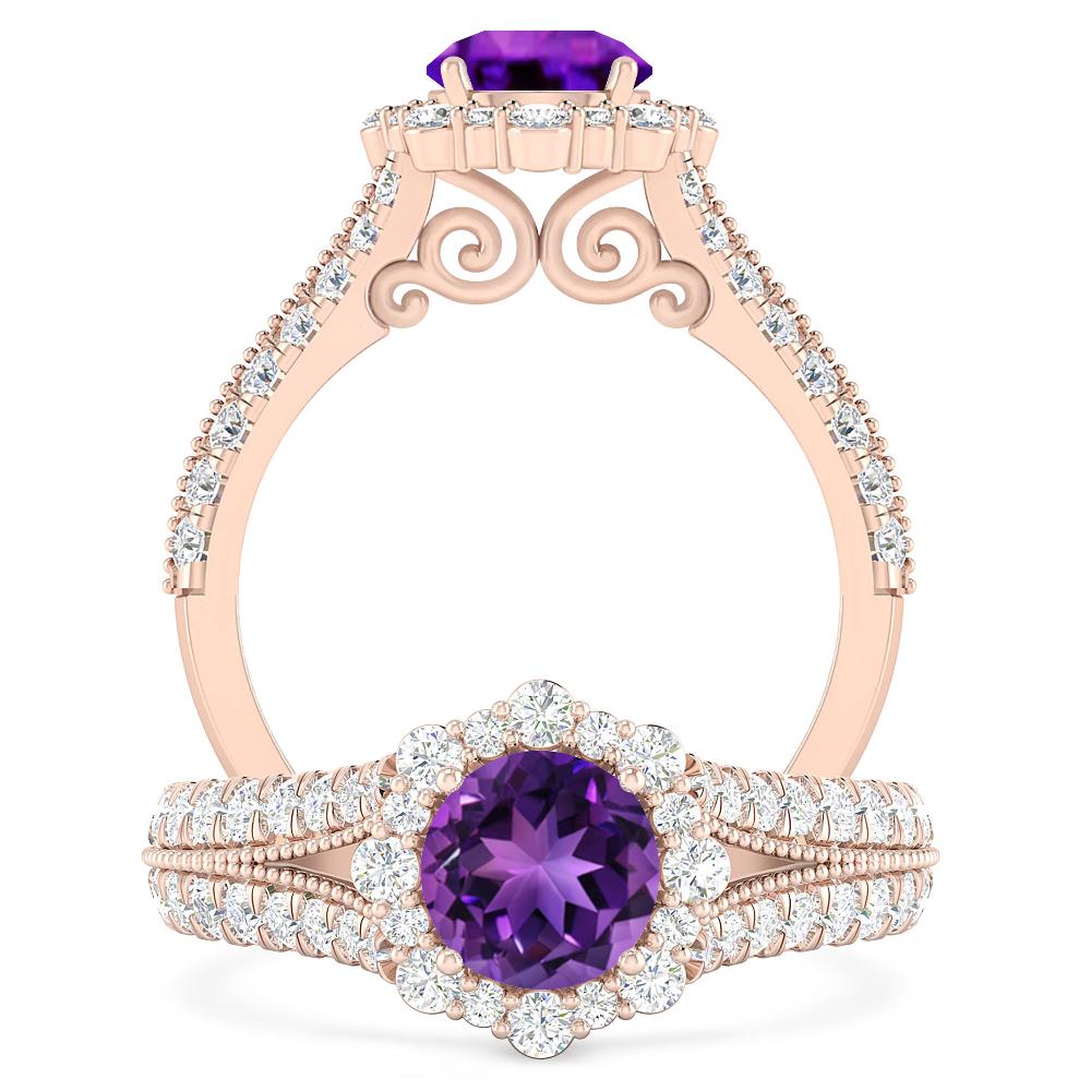 Rose Gold - Amethyst