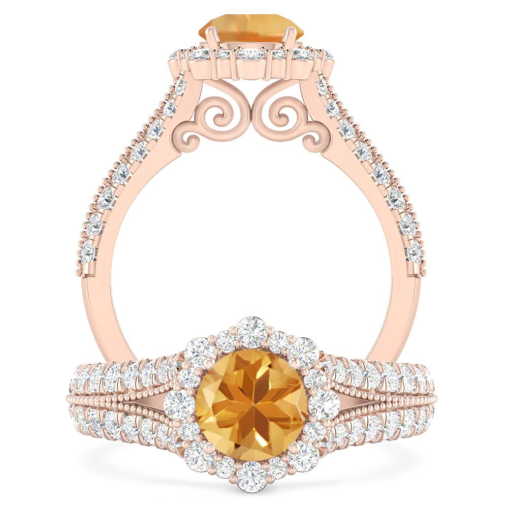 Rose Gold - Citrine