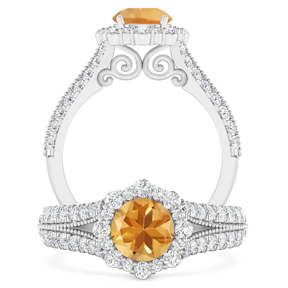 White Gold - Citrine