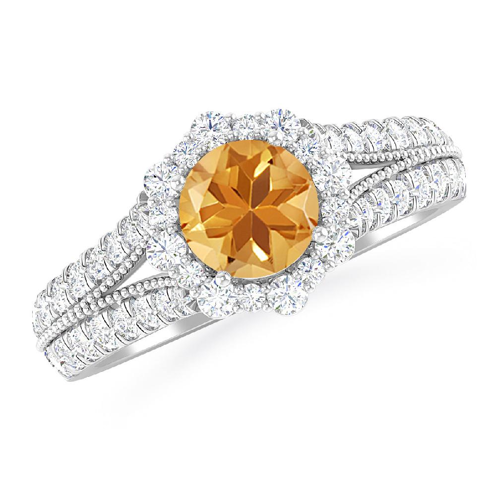 White Gold - Citrine