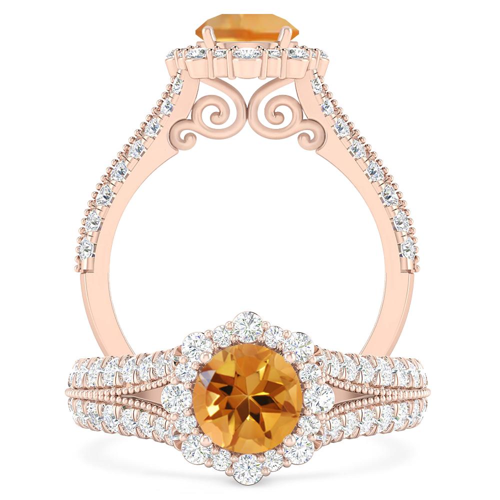 Rose Gold - Citrine