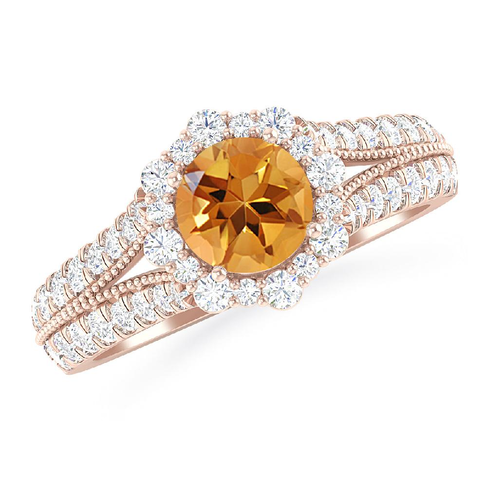 Rose Gold - Citrine