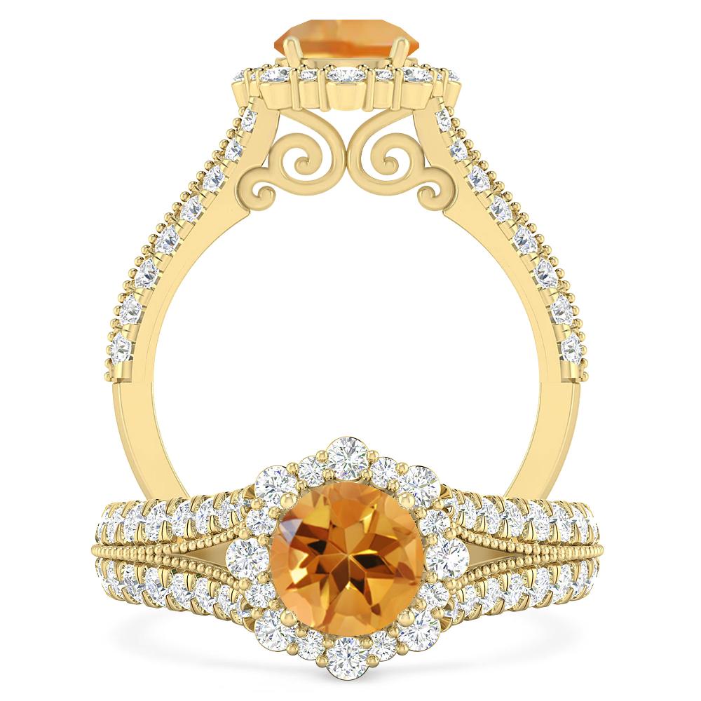 Yellow Gold - Citrine