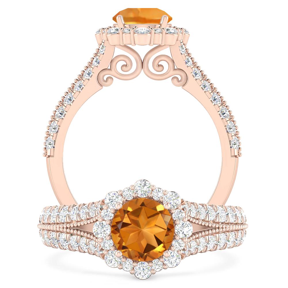 Rose Gold - Citrine